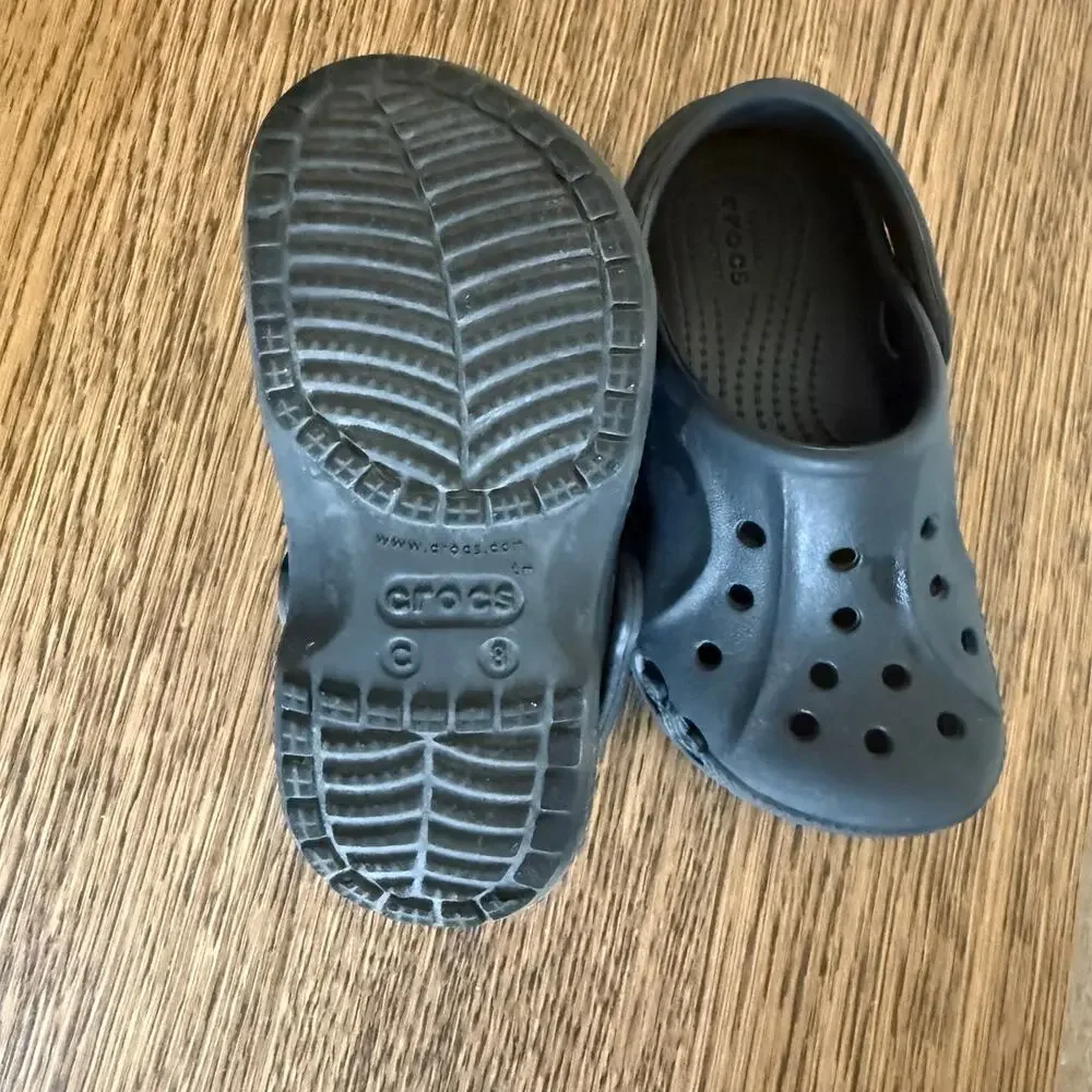 Crocs Black Shoes, Size C8